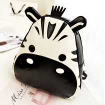 Cute Cartoon Hippo Contrast Color Backpack Travelling Bag