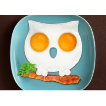 Funny Side Up Owl Shaped Egg Mold Novelty Egg Ring