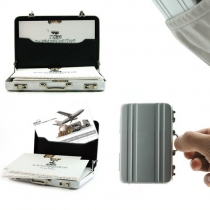 Hot Mini Briefcase Business Card Case Coin Case Aluminium Credit Card Holder