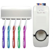 Automatic Touch Toothpaste Dispenser Brush Holder Set
