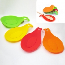 Silicone Spoon Rest Heat Resistant Kitchen Utensil Spatula Holder   Spoonrest Gift