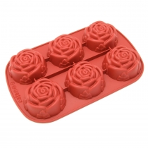 6-Cavity Mini Rose Mold and Baking Pan