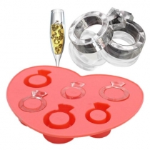 Funny Ice Tray Diamond Love Ring Ice Cube Style Freeze Ice Mold Ice Maker Mould