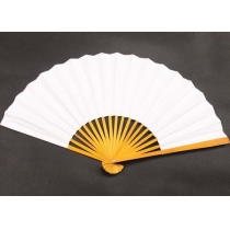 Elegant White Folding Fan