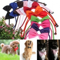 2pcs Adjustable Dog Bow Tie Pet Collar Perfect for Wedding Tie Party   Accessories