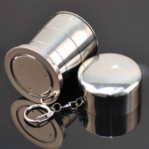 Portable Stainless Steel Folding Telescopic Collapsible Travel Picnic Cup