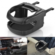 1pc Black Hard Clip-on Two Clips Fixed On Car Existing Air Conditioner   Vent Mount Insert Soft Drink Beverage Water Coffee Cup Bottle Can Stand Holder Universal   For Sedan Coupe Jeep Convertible