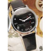 Fashion Couple Match Fresh White Black Quartz Watch Wristwatch