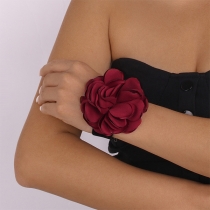 Vintage 3D Rose Bracelet