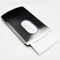 Stainless Steel Wallet Business Name Credit ID Card Holder Case