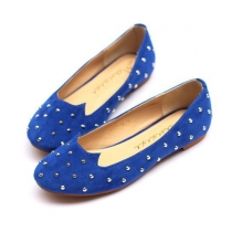 Cool Chic Cat Studded Rivets Slip On Loafers Flat Shoes 