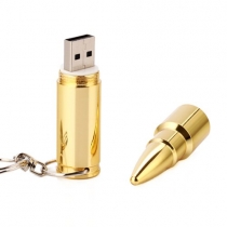 USB Flash Drive Disk 32 GB Shining Golden Bullet