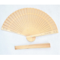 Summer Vintage Folding Bamboo Wooden Carved Hand Fan Wedding Bridal Party