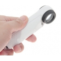 High Power 40x Lighted Magnifying Glass Hand Held Magnifier