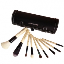 Professional Cosmetic 9 pcs Makeup Brushes Set Kit with Case