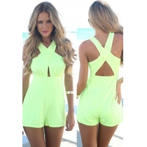 Sexy Hollow Out Backless Sleeveless Jumpsuit
