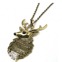 Fashion Sika Deer Pendant Necklace