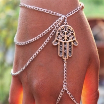 Fashion Buddha's Hand Tassels Mitten Bracelet