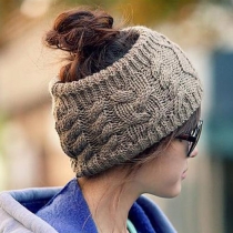 Fashion Solid Color Knitting Headband Hat