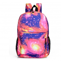 Fashion Starry Sky Unisex Canvas Backpack Travel Bag