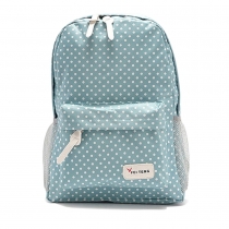 Fashion Polka Dots Canvas Backpack School Bag