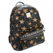 Fashion Sequins Pentagram Backpack Travelling Bag
