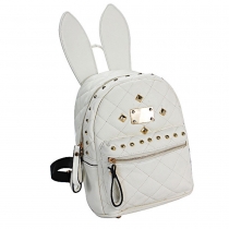 Cute Rabbit Ears Rivets Backpack