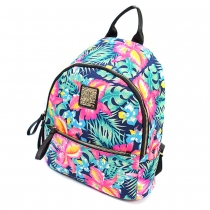 Fashion Floral Print Backpack School Bag