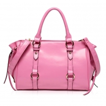 Sweet Solid Color Handbag Shoulder Messenger Bag