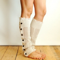 Fashion Single-breasted Hollow Out Knitted Leg Warmer