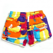 Multi Colors Print Swim Beach Bay Gym Short Pants 