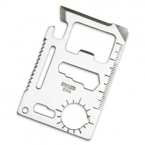 Function Credit Card Size Survival Pocket Tool with Keyring