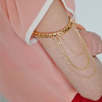 Fashion Gold-tone Metal Tassel Arm Chain