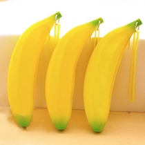 Creative Style Banana Shaped Silicone Coin Purse