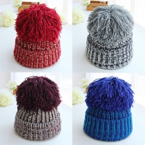 Fashion Mixed Color Knit Cap Beanies
