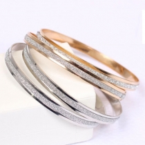 Fashion Gold/Silver-tone Frosted Bracelet