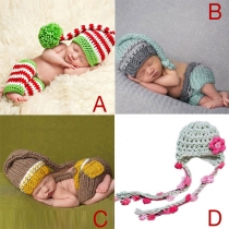 Cute Style Hand-knitted Baby Photography Costume 