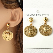 Retro Style 18K Gold-plated Earrings
