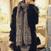 Fashion Mixed Color Warm Knit Scarf