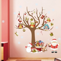 Removable Christmas Tree Santa Claus Wall Stickers
