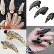 Fashion Rhinestone-Encrusted Claw Ring