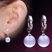 Fashion Opal Pendant Earrings