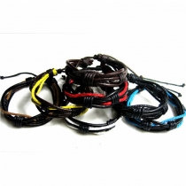 Retro Layered Cords Braided Leather Bracelet