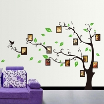 Cartoon Style Removable Photo Frame Tree Wall Sticker