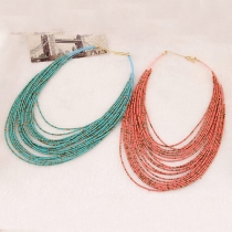 Bohemian Style Multi-layer Beaded Necklace