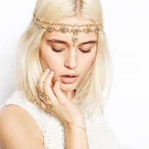 Fashion Rhinestone Pearls Flowers Tassel Headwear Hair Accessories
