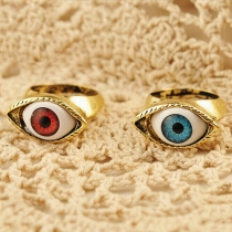 Punk Style Eye-shaped Rings