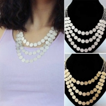 Fashion Style Multi-Layer Frosted Sequin Necklace