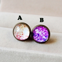 Fashion Style Candy Color Multi-color Stud Earrings