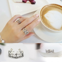 Fashion Style Alloy Creative Crown Open Ring